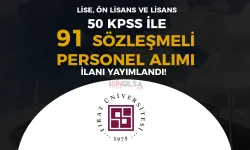 Fırat Üniversitesi 91 Sözleşmeli Personel Alımı - 50 KPSS İle