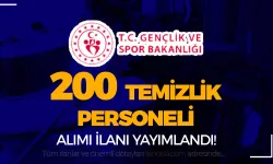 Gençlik ve Spor Bakanlığı ( GSB ) 200 Temizlik Personeli Alıyor ( İUP )