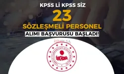 İçişleri Bakanlığı KPSS'li KPSS siz 23 Sözleşmeli Personel Alımı Başladı!