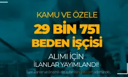 İŞKUR Kamu ve Özele 29 Bin 751 Beden İşçisi Alımı İlanları Yayımlandı!