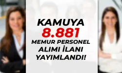 Kamuya Ekim Ayı 8.881 Memur Personel Alımı İlanları Yayımlandı!