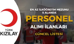 Kızılay Personel Alımı Ekim 2024 Güncel 5 Meslek En Az İlköğretim