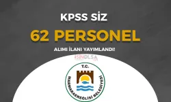 Tekirdağ Marmaraereğlisi Belediyesi 62 Personel Alacak!