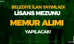 Belediye Lisans Mezunu Memur Alımı Yapacak ( Pınarhisar Belediyesi )