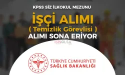 Sağlık Bakanlığı İŞKUR  İl Sağlık Müdürlüğü 25 İşçi Alımı Sona Eriyor!