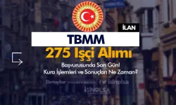 TBMM 275 İşçi Alımı Kura Tarihi ve Sonuçları?