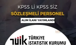 TÜİK KPSS li KPSS siz Sözleşmeli 5 Personel Alımı Yapacak!