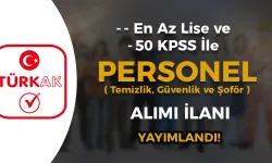 TÜRKAK En az Lise ve 50 KPSS İle Personel Alımı (Şoför,  Güvenlik, Temizlik )