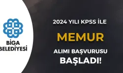 Çanakkale Biga Belediyesi KPSS İle Memur Alımı Başvurusu Başladı!