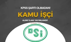 DSİ İŞKUR ile KPSS siz Kamu İşçi Alacak! ( Büro İşçisi)