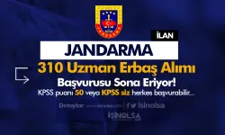 Jandarma 2025 Yılı 310 Lojistik ve Bando Uzman Erbaş Alımı Sona Eriyor