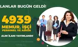 8 Bakanlık ve Kurum 4939 Memur, Personel, İşçi, Asker Alımı İlanları 18 Kasım Yayımlandı!