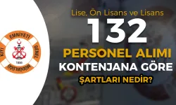 Kıyı Emniyeti ( KEGM ) 132 İşçi Personel Alımı Kontenjan Şartları