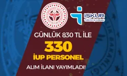 Sağlık Bakanlığı Günlük 833 TL İle 330 İUP Personel Alımı Yapacak!