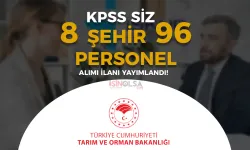 Tarım Bakanlığı İŞKUR ile 8 Şehir 96 İUP Personel Alı Yapıyor