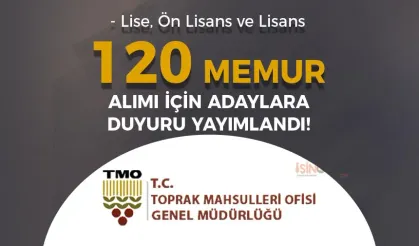 TMO KPSS 2024/1 İle  120 Memur Alımı İçin Adaylara Duyuru Geldi!