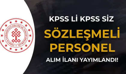 Kültür Bakanlığı 15 Sözleşmeli Personel Alacak! KPSS li KPSS siz Şartlar Nedir?