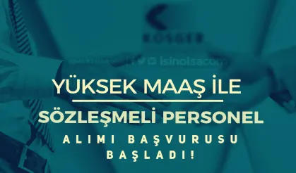 KOSGEB KPSS li KPSS siz Sözleşmeli Personel Alımı Başvuru Ekranı Açıldı!