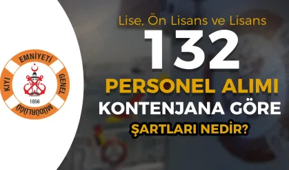 Kıyı Emniyeti ( KEGM ) 132 İşçi Personel Alımı Kontenjan Şartları