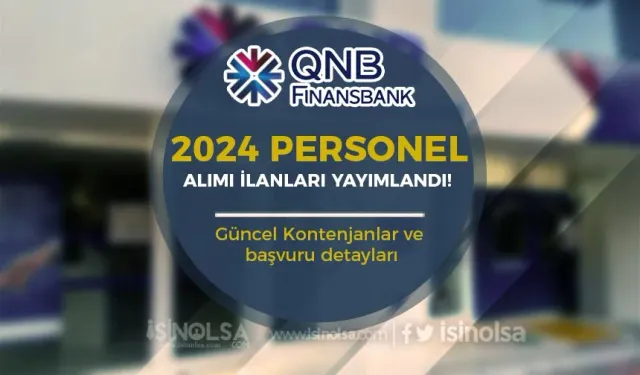 QNB Finansbank Personel Alımı Güncel İş İlanları 2024