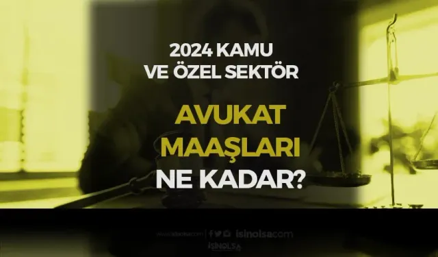 Avukat Maaşları 2024 - Kamu Devlet ve Özel Şirket Maaş Farkı?