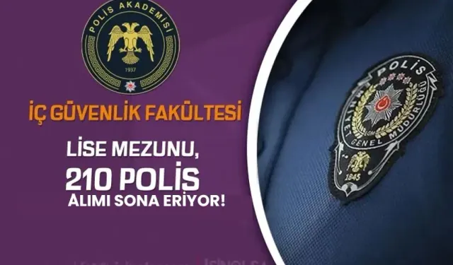 PA İç Güvenlik Fakültesi 210 Polis Öğrenci Alımı Başvurusu Bitiyor!