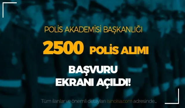 PMYO 2024 Yılı 2500 Polis Alımı Kılavuzu Yayımlandı!