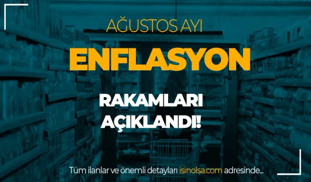 Ağustos Ayı Enflasyon Rakamları Açıklandı: Aylık %2,47, Yıllık %51,97