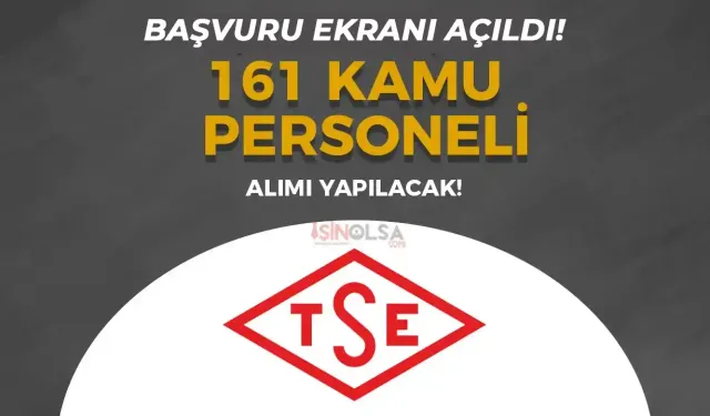 TSE 161 Kamu Personeli Alımı Başladı! Nasıl Başvuru Yapılacak?