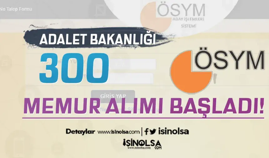 Adalet Bakanlığı 300 Memur Alımı Başladı! (  İcra Müdür ve İcra Müdür Yardımcısı )