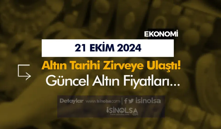 Tarihi Zirveye Ulaştı! Gram Altın Fiyatı 3 Bin TL’yi Aştı