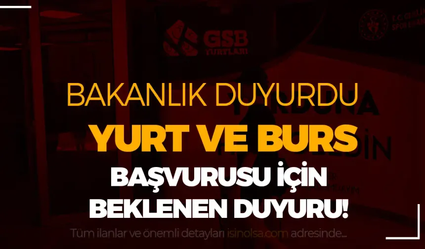 ÖZYES Öğrencileri İçin GSB Yurt ve Burs/Kredi Başvuruları Başladı