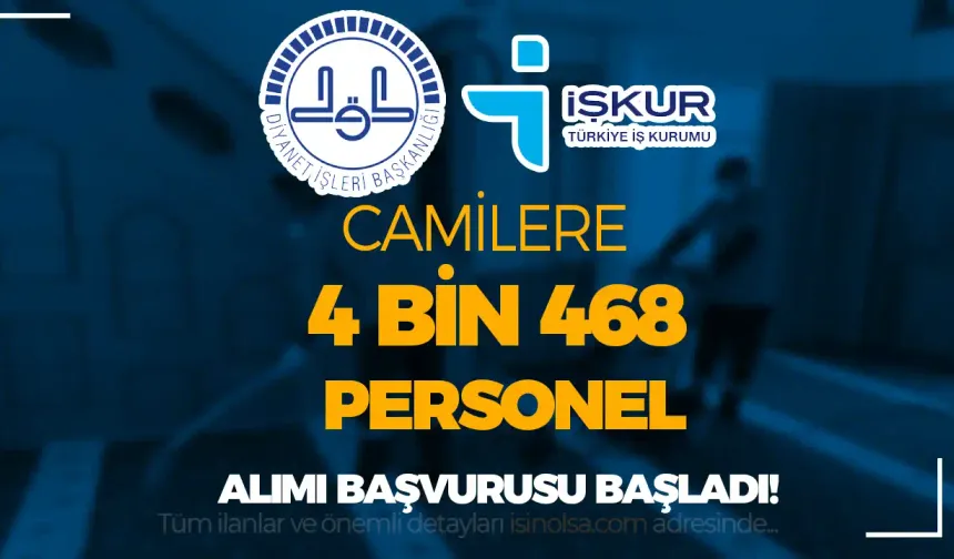 Diyanet İşleri Başkanlığı Camilere 4 Bin 648 İUP Personel Alımı Yapılacak!