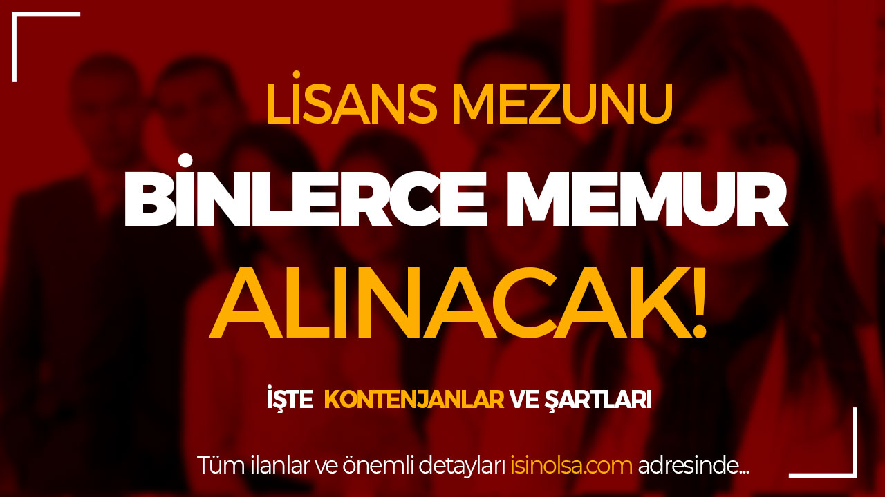 Lisans Mezunu KPSSP3 Memur Alımları İlan Listesi - Kamu Memur Personel ...